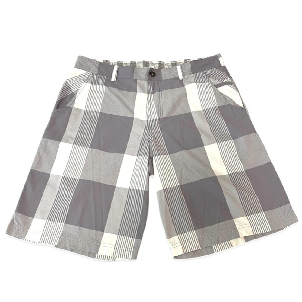 Lululemon Kahuna Shorts Mens Size 36 Grey Plaid Chino